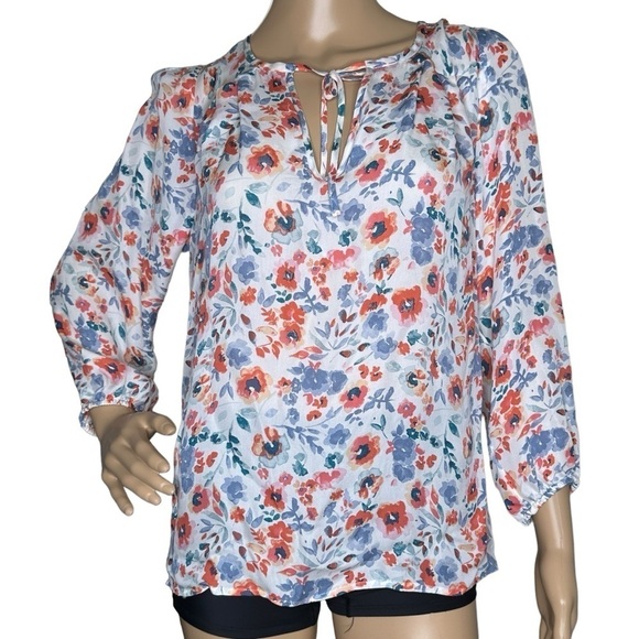 Joie silk Barba floral print top, NWT, XS - Picture 1 of 8